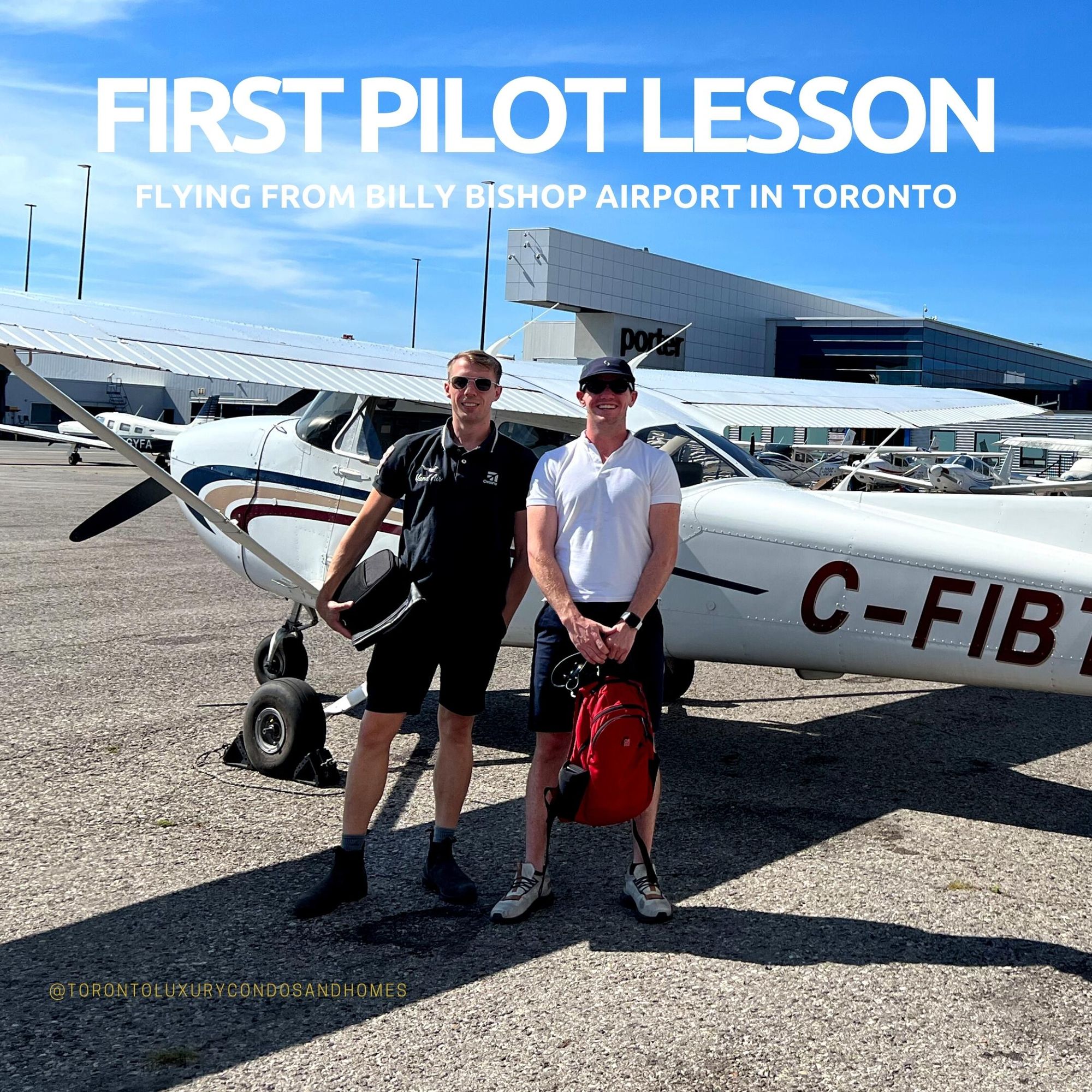 First Pilot Lesson | Flying from Billy Bishop Airport in Toronto