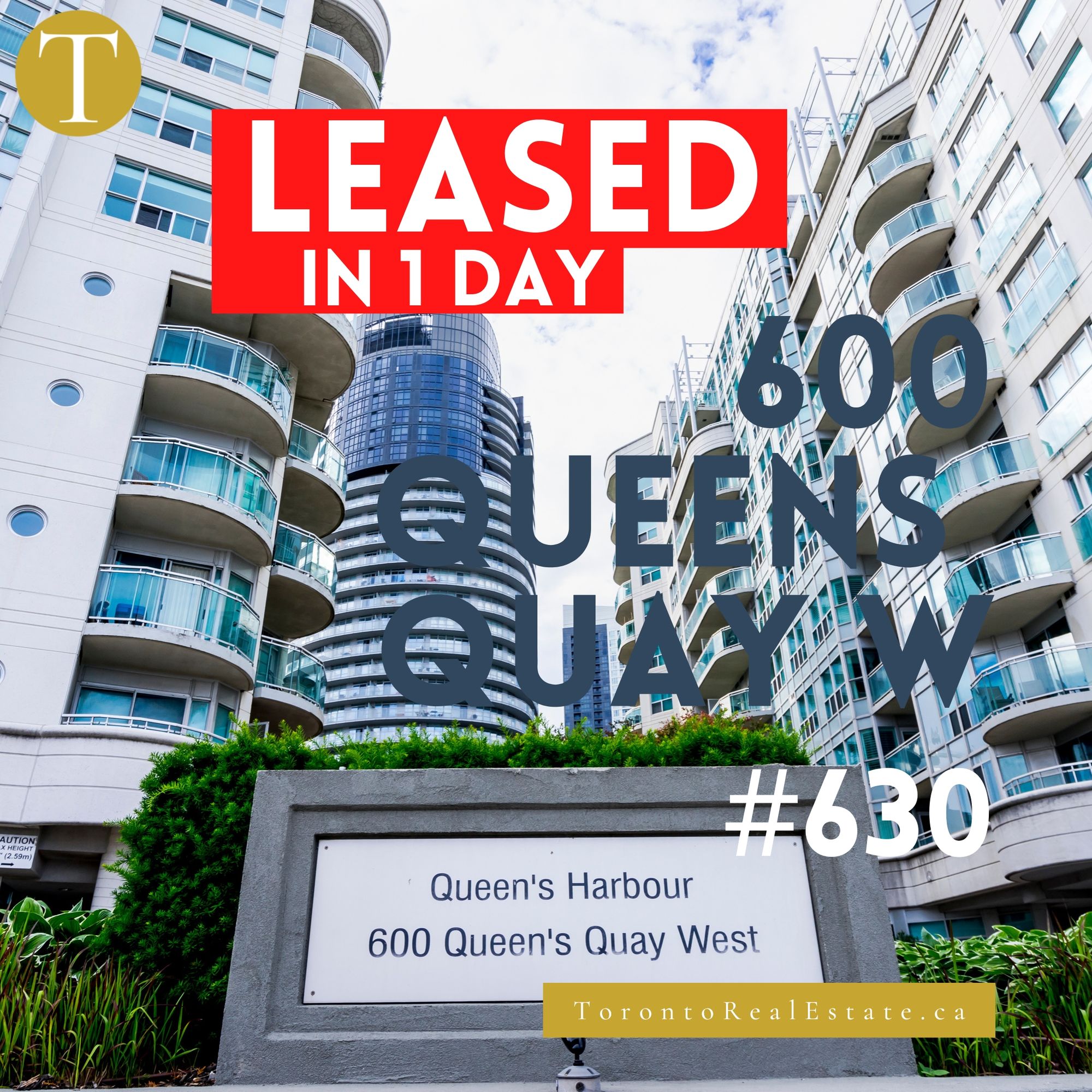 600 Queens Quay W #630 | LEASED IN 1 DAY