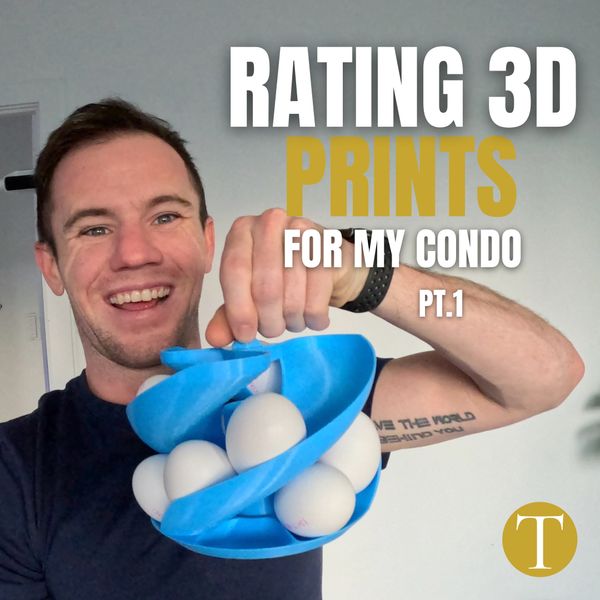 Rating 3D Prints for my Condo Pt. 1 | Egg Holder, Pasta Portioner, Decorative Leave & Glitch Planter