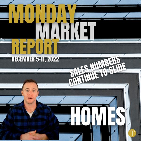 Monday Market Report | Toronto Home Stats for Last Week | December 5-12, 2022